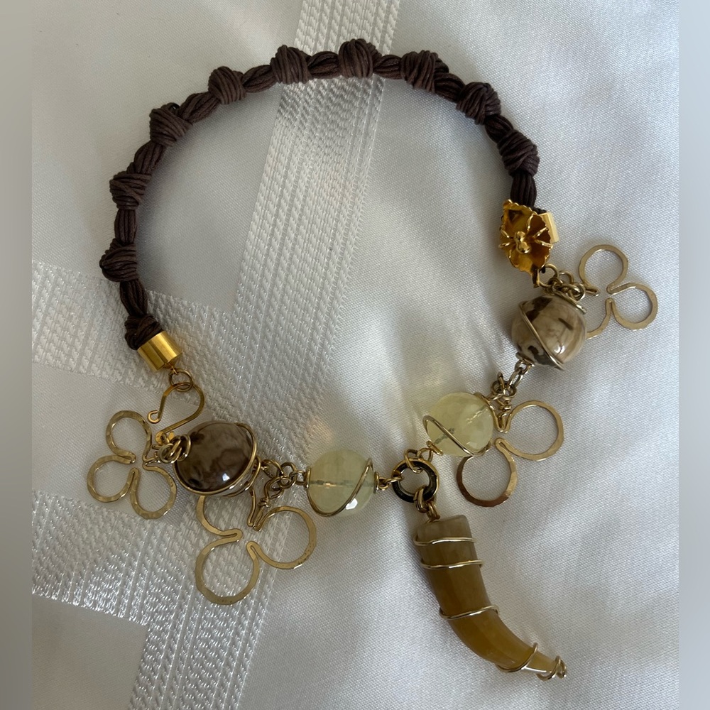 Gold plated high quality necklace made by hand❤️